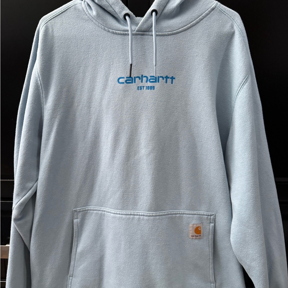 Carhartt Men's Light Blue Hoodie